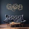 Cheung's Astraga Multi Pentagon Metal Wall Art Gold - 4 of 4