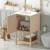 LOVSON 20-inch Bathroom Vanity with Ceramic Sink, Freestanding Single Vanity Set with Soft Closing Door, French Style. - 2 of 4