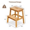 Yukimo 2-Step Wooden Stool, Solid Acacia Wood Step Stool for Adults and Kids, 19.6 Inches Tall, 350 lbs Capacity, Indoor and Outdoor Use - 4 of 4