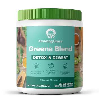 Amazing Grass Green Superfood Energy Drink Powder, Lemon Lime - 7.4 oz canister