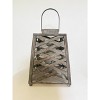 Essential Decor & Beyond 14.2" Gray Bamboo Candle Lantern With Handle - 2 of 4