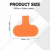 Unique Bargains Reusable Writable Hook and Loop Cable Labels 20 Pcs - 2 of 4