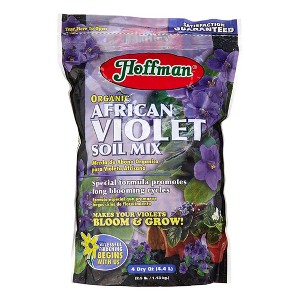 Hoffman Organic African Violet Soil Mix to Promote Long Blooming Cycles and Increase Plant Growth, 4qt - 1 of 4