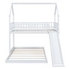 YOOCOZZ Twin Over Full House Bunk Bed with Built-in Ladder and Slide, House Roof Design - 4 of 4