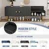 VYNXARIA TREXM Gray Modern Shoe Storage Bench - A Blend of Style, Function, and Durability - 4 of 4