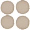 Saro Lifestyle Placemats With Stonewashed Fringed Design (Set of 4) - 3 of 4