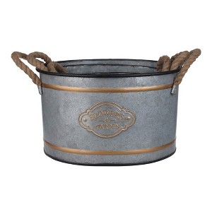 Dexmalle Set of 3  French Style Metal Decorative Pots - 1 of 4