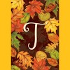 Briarwood Lane Fall Garden Flag 18x12.5 For Outdoor Fall Leaves Monogram Letter T Garden Flag Flag For Fall Garden Flag Flags For Outside - 3 of 4
