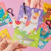 Joyfy 28 Packs Valentines Day Animals Keychains with Gift Cards for Kids Classroom Exchange Gifts School Valentines Party - 2 of 4