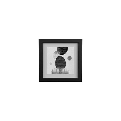 15" x 13" Two Dots Wall Art Black - PTM Images