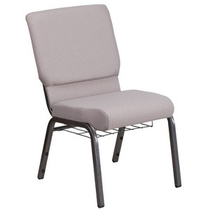 Emma and Oliver 18.5"W Church/Reception Guest Chair with Communion Cup Book Rack - 1 of 4