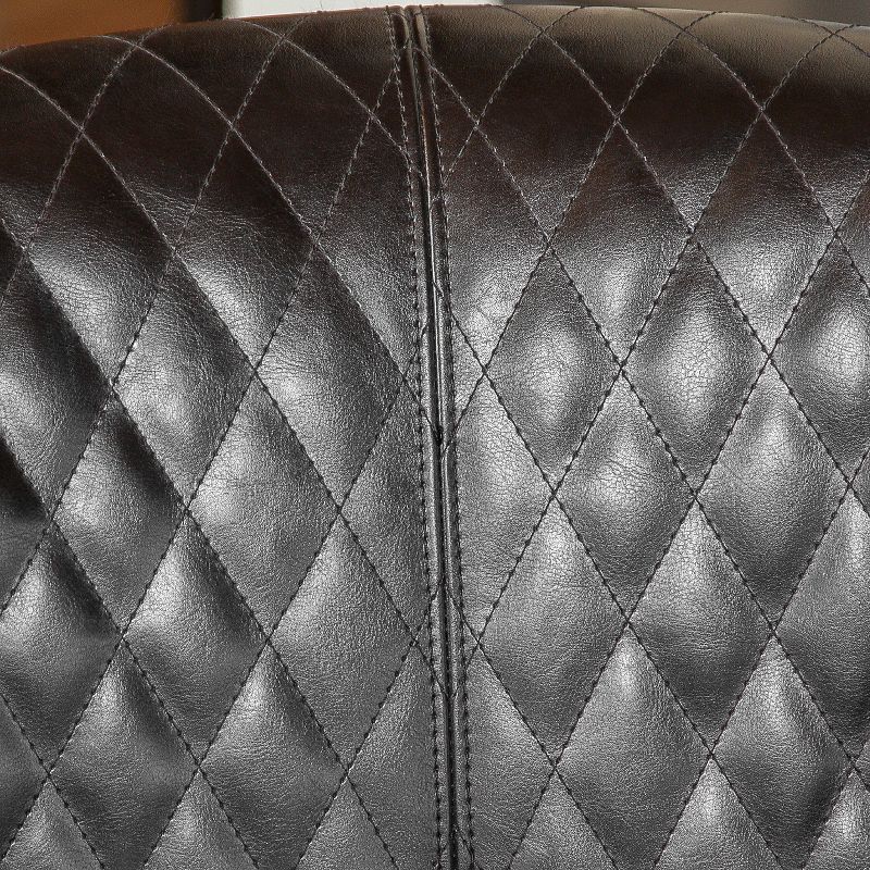 Mia Quilted Club Chair Black - Christopher Knight Home, 4 of 6