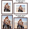 Americanflat 16x20 Picture Frame with Polished Plexiglass - Set of 2 - Use as 11x14 Frame with Mat or 16x20 Frame Without Mat - Mahogany - 4 of 4