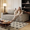71'' Corduroy Deep Seat Comfy 3-Seater Sofa with No Assembly, Armrest, and Backrest Pillow - 3 of 4