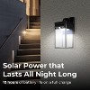 Techko Maid Solar Wall Light Sconce with Motion Sensor Matte Black - 4 of 4