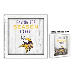 NFL Minnesota Vikings Saving for Tickets Money Box - 1 of 3