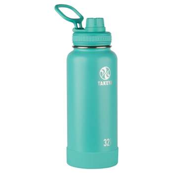  Takeya Actives Kids Insulated Stainless Steel Kids Water Bottle  with Straw Lid, 14 Ounce, Atlantic Blue: Home & Kitchen