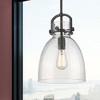 Newton Bell - 1 Light Stem Hung Pendant In Industrial Style-16.75 Inches Tall and 10 Inches Wide - 2 of 4