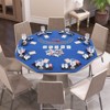 Costway 48" Portable Poker Table Top w/ Cup Holders & Chip Trays Carrying Bag for Party - 3 of 4
