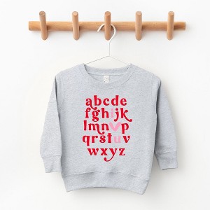 The Juniper Shop Vday Alphabet Toddler Graphic Sweatshirt - 1 of 2