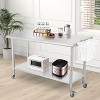 Commercial Stainless Steel Table for Prep & Work, 60 x 24 in Kitchen Food Prep Table with Adjustable Under Shelf and Hooks, for Warehouse,Garage - 4 of 4