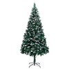 vidaXL Christmas Tree Artificial Xmas Tree with Pine Cones and White Snow - 8 x 4 ft - 2 of 4