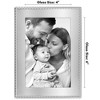 Americanflat Silver Picture Frame with Beaded-Style Detailing and Shatter-Resistant Glass - Gallery Style Frames for Tabletop or Wall Display - 2 of 4