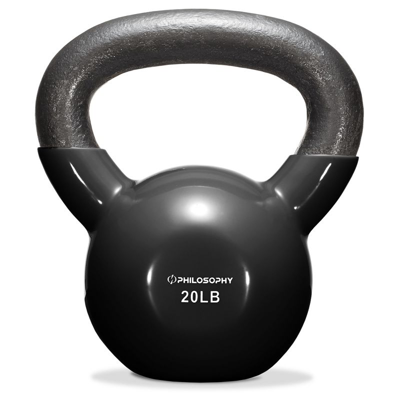 Philosophy Gym Vinyl Coated Cast Iron Kettlebell Weights - Black, 2 of 6