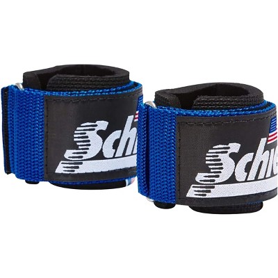 Schiek Sports Model J1000LLS Jay Cutler Signature Leather Lifting Straps -  Black