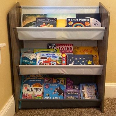 Toddler Book Shelf Organizer - Wooden Kids Book Case Storage & Magazine  Rack With 5 Multicolored Nylon Fabric Shelves - Easy-to-reach Kids  Bookshelf : Target