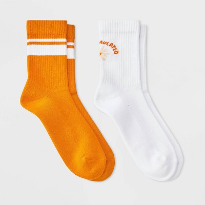 Women's Icon Cushioned Ribbed 2pk Mid Crew Socks - 4-10