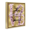 Stupell Industries Fashion Love Rose Perfume Black Framed Floater Canvas Wall Art - 3 of 4