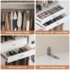 Freestanding Closet System, White Wardrobe Closet Organizer with Hanging Rods & Pull Out Pants Rack - 3 of 4