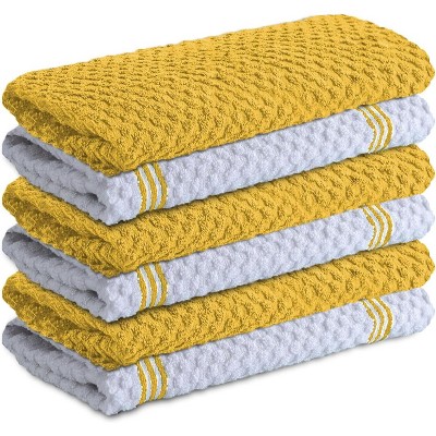 Cotton Kitchen Towels, Ultra Soft Tea Towel, Super Absorbent Terry Dish Towels for Kitchen Linens, 15x25 Inch