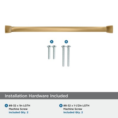 Champagne Bronze 10" Modern Bar Cabinet Pull