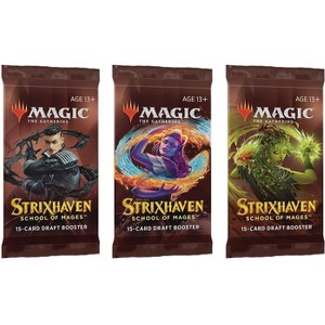 Magic the Gathering 3 Packs MTG Draft Booster Pack Lot MTG Strixhaven - 1 of 2