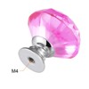 Unique Bargains Zinc Alloy Crystal Diamond Shaped Knobs Drawer with Screw 6 Pcs - 3 of 3