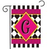 Briarwood Lane Everyday Garden Flag 12x18 For Outdoor Neon Checkerboard Monogram - G Garden Flag Flags For Outside - 2 of 4