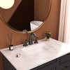 ChicFurnit Bathroom Sink Faucet 3 Hole Widespread Faucet with Pop Up Drain and Water Supply Lines for Stylish Bathrooms, Black, 13"*12"*2" - 4 of 4