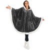 PAVILIA Angel Wrap Hooded Blanket for Women Adult, Wearable Cozy Wrap Throw Fleece Shawl Cape - 2 of 4