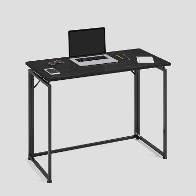 Black Particle Board Foldable Computer Desk