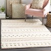 Hauteloom Knapp Wool Living Room, Bedroom Area Rug - Bohemian/Global - 4 of 4