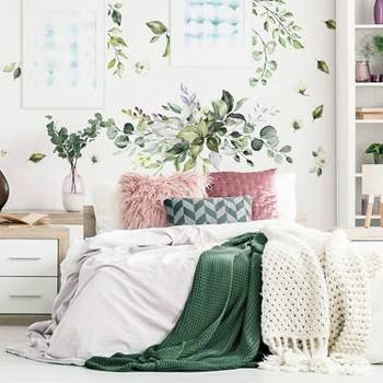 Floral Peel And Stick Giant Wall Decal - Roommates : Target
