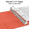 Staples Standard 2" 3-Ring View Binder Orange (26446-CC) 82642 - 3 of 4