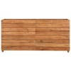 vidaXL Raised Bed Natural Wood Recycled Teak Wood and Steel Medium - 3 of 4