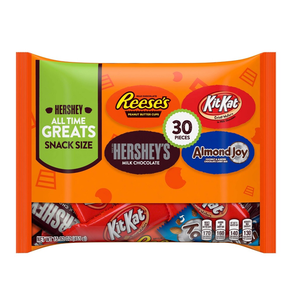 UPC 034000202379 product image for All Time Greats Reese's, Hershey's, Kit Kat, Almond Joy Halloween Snack Size Var | upcitemdb.com