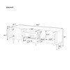 NicBex TV Stand for 75 Inch TV with 2 Drawers and 2 Cabinets,TV Entertainment Center with Fluted Glass Doors,TV Console Table for Living Room - 3 of 4