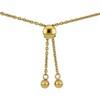 EVERLY JEWELRY | Yellow Plated Sterling Silver 2.14 CT TGW Created Multi-Color Gemstone Bolo Bracelet, 9" - 4 of 4