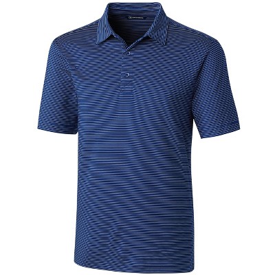 Cutter & Buck Forge Pencil Stripe Stretch Mens Polo - Tour Blue - L ...