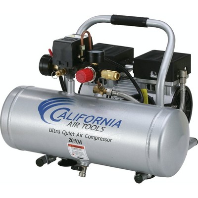 California Air Tools 2010A Ultra Quiet 1 HP 2 Gallon Oil-Free Hot Dog Air Compressor